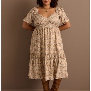 ARULA Floral Cream Dress